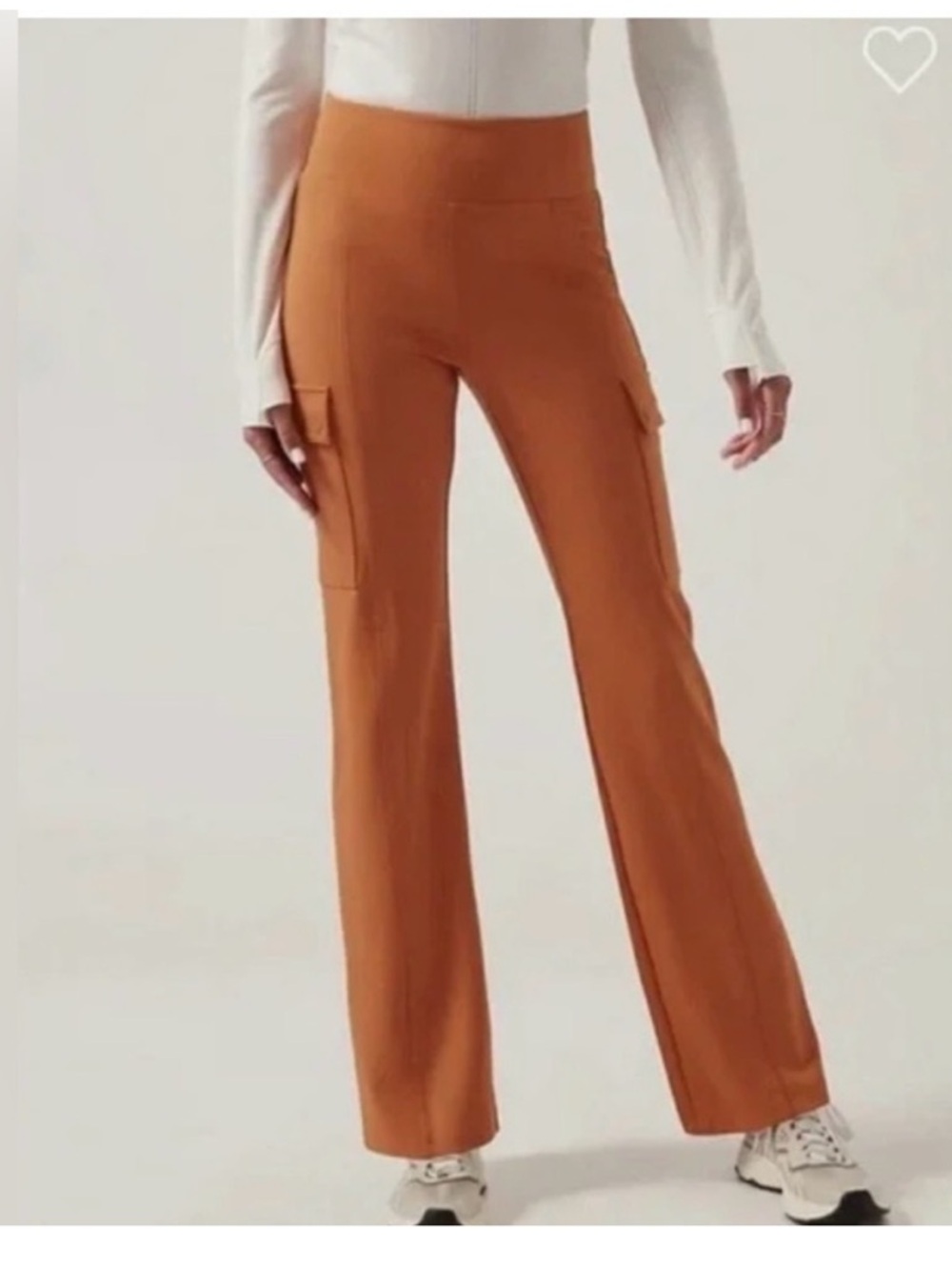 Athleta Delancey Straight Cargo Pants Foliage Orange Size Medium NWT